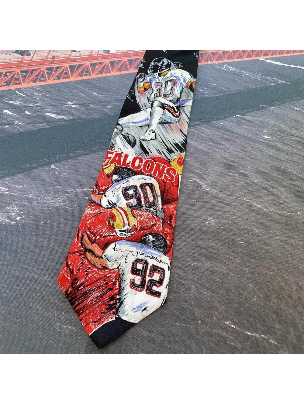 Atlanta Falcons Team NFL Football Sports Necktie NFC West 67-02 Champions in 98